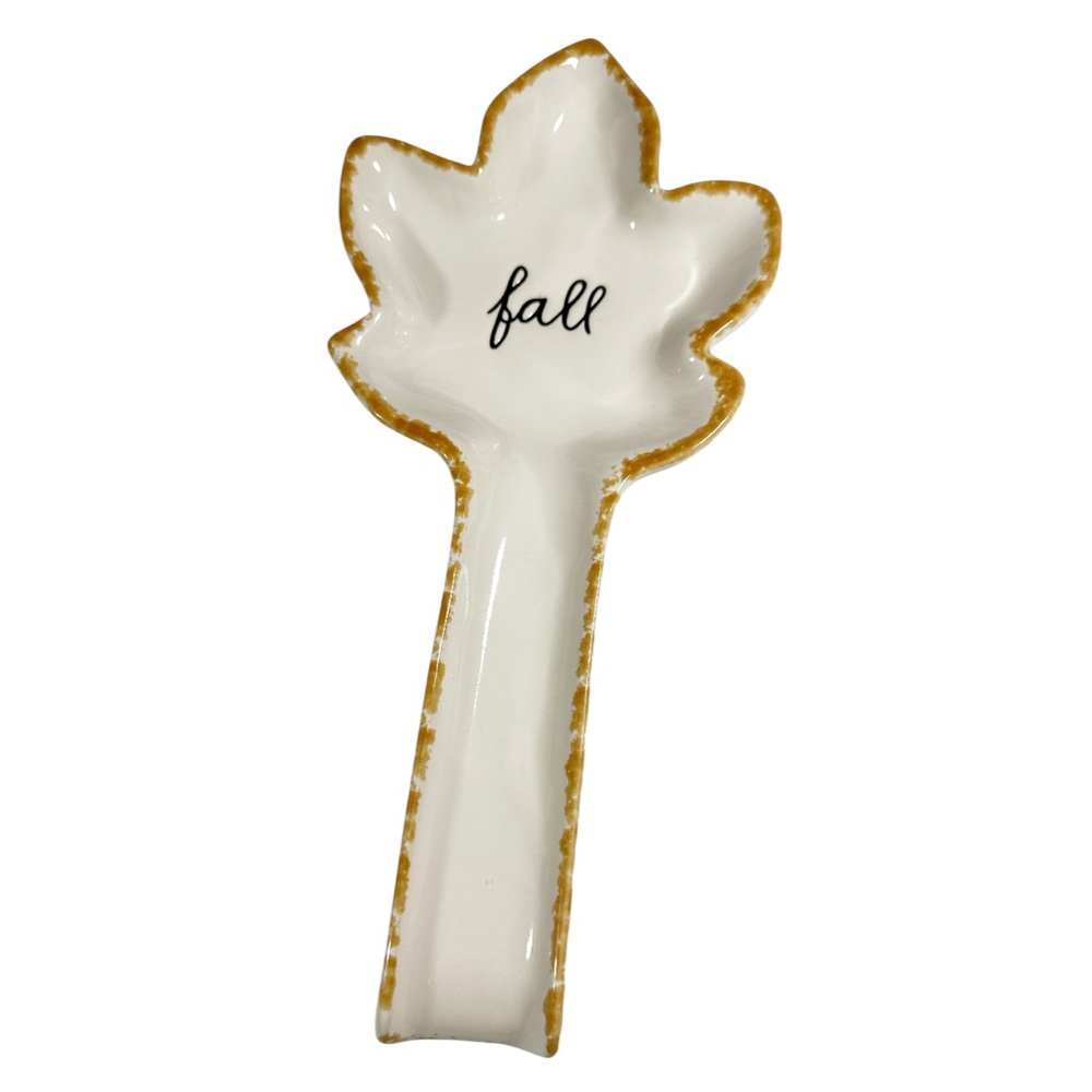 NEW Rae Dunn FALL Leaf SPOON REST